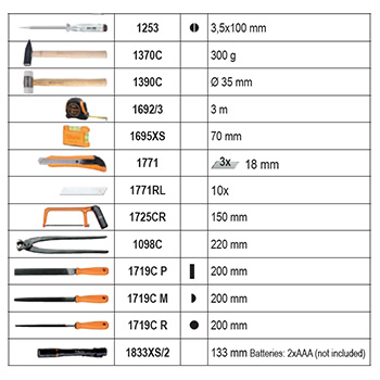 Beta profesionalni set alata od 212 delova u modularnom sistemu za transport alata 1-2-3 4300E/21-3