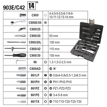 Beta profesionalni set alata od 212 delova u modularnom sistemu za transport alata 1-2-3 4300E/21-4