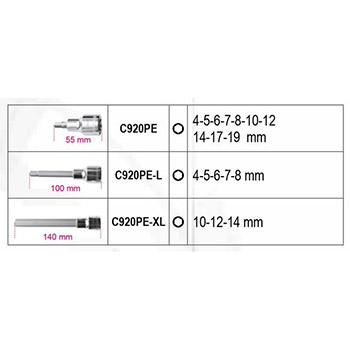 Beta set nasadnih Inbus ključeva dugi i kratki (set 18 delova) 923E-PE/C18-1