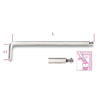 Beta ključevi inbus dugi sa glavom 1.5-10mm 9 kom 96LBP/SC9-1