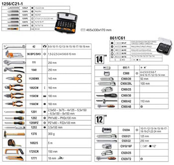 Beta set alata u koferu 1/4” +  1/2” (set 163 dela) 2056E/E-20-1