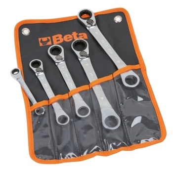 Beta set od 5 reverzibilnih ključeva sa čegrtaljkom dvostranim 195P/B5-1