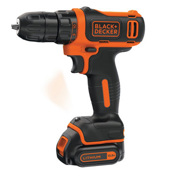 Black+Decker Akumulatorska bušilica odvijač 10.8 Li-Ion + limenka + pribor  BDCDD12A80T-4