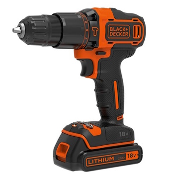 Black&Decker aku udarna bušilica 18V 2AH BDCHD18K1B2-QW-1