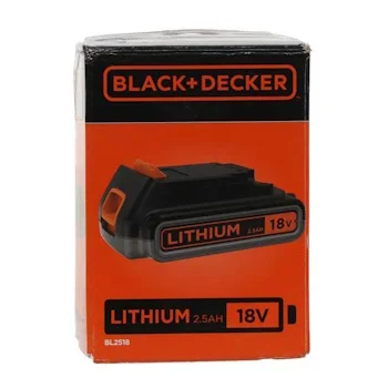Black&Decker baterija 18V 2.5Ah BL2518-XJ Black&Decker baterija 18V 2.5Ah BL2518-XJ