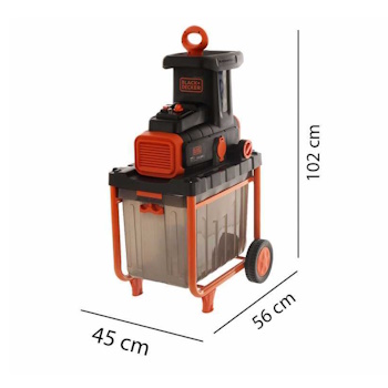 Black&Decker električna seckalica za grane 2800W BEGAS5800-QS Black&Decker električna seckalica za grane 2800W BEGAS5800-QS