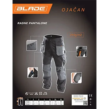 Blade pantalone radne sive BWP-01 Blade pantalone radne sive BWP-01