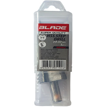Blade stepenasta burgija za metal PREMIUM fi 4-32mm BBSM2 Blade stepenasta burgija za metal PREMIUM fi 4-32mm BBSM2