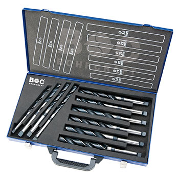 Bohrcraft set spiralnih burgija HSS DIN 345 Ø14-30mm 10kom. MK10-2 14501410002 Bohrcraft set spiralnih burgija HSS DIN 345 Ø14-30mm 10kom. MK10-2 14501410002