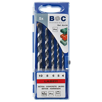 Bohrcraft set burgija za beton (LASER) Ø4-10mm 5kom. SL410 22501430005 Bohrcraft set burgija za beton (LASER) Ø4-10mm 5kom. SL410 22501430005
