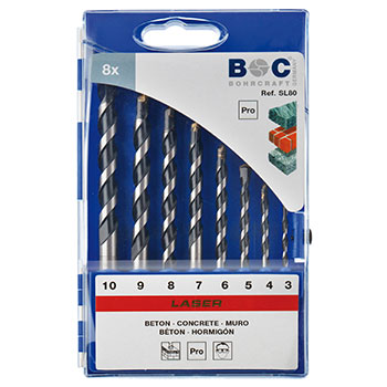 Bohrcraft set burgija za beton (LASER) Ø3-10mm 8kom. SL80 22501430008 Bohrcraft set burgija za beton (LASER) Ø3-10mm 8kom. SL80 22501430008