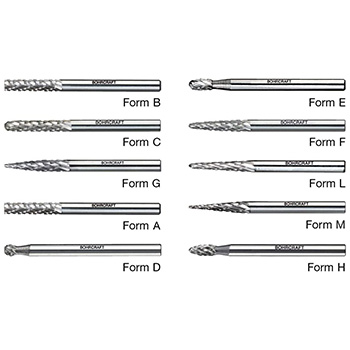 Bohrcraft set mini roto glodala sa ukrštenim zubima 10-delni KF10 59001330014-1