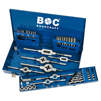 Bohrcraft set ureznica i nareznica M3-M12 sa okretačima i burgijama 44-delni GW12 60001410044 Bohrcraft set ureznica i nareznica M3-M12 sa okretačima i burgijama 44-delni GW12 60001410044