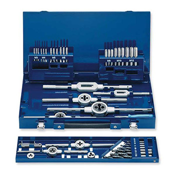 Bohrcraft set ureznica i nareznica M3-M12 sa okretačima i burgijama 44-delni GW12 60001410044-1