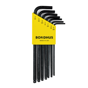Bondhus set dugih inčnih imbus ključeva sa kugličnom glavom ProGuard HEX 5/64-3/16 7/1 10945 Bondhus set dugih inčnih imbus ključeva sa kugličnom glavom ProGuard HEX 5/64-3/16 7/1 10945