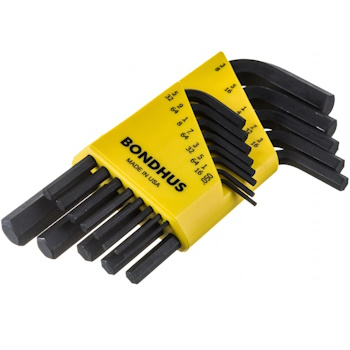 Bondhus ProGuard HEX set kratkih inčnih imbus ključeva .050 - 3/8 13/1 12237-3