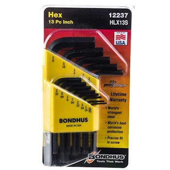 Bondhus ProGuard HEX set kratkih inčnih imbus ključeva .050 - 3/8 13/1 12237 Bondhus ProGuard HEX set kratkih inčnih imbus ključeva .050 - 3/8 13/1 12237