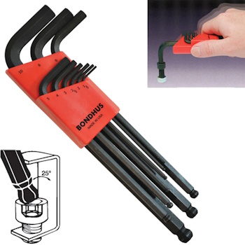 Bondhus set dugih imbus ključeva sa kugličnom glavom i ključevi na plastičnom držaču Multi Pack HEX 16/1 14187 Bondhus set dugih imbus ključeva sa kugličnom glavom i ključevi na plastičnom držaču Multi Pack HEX 16/1 14187
