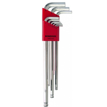 Bondhus set ekstra dugih imbus ključeva sa kugličnom glavom BriteGuard HEX 1.5-10.0 9/1 17099 Bondhus set ekstra dugih imbus ključeva sa kugličnom glavom BriteGuard HEX 1.5-10.0 9/1 17099