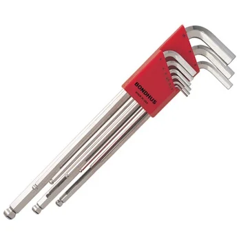 Bondhus set ekstra dugih imbus ključeva sa kugličnom glavom BriteGuard HEX 1.5-10.0 9/1 17099 Bondhus set ekstra dugih imbus ključeva sa kugličnom glavom BriteGuard HEX 1.5-10.0 9/1 17099