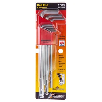Bondhus set ekstra dugih imbus ključeva sa kugličnom glavom BriteGuard HEX 1.5-10.0 9/1 17099 Bondhus set ekstra dugih imbus ključeva sa kugličnom glavom BriteGuard HEX 1.5-10.0 9/1 17099