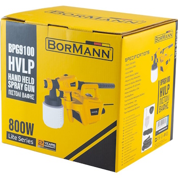 Bormann Lite pištolj za farbanje sa rezervoarom 800W BPG9100 Bormann Lite pištolj za farbanje sa rezervoarom 800W BPG9100