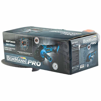 Bormann Pro aku ugaona brusilica sa potenciometrom 20V BBP3600 Bormann Pro aku ugaona brusilica sa potenciometrom 20V BBP3600