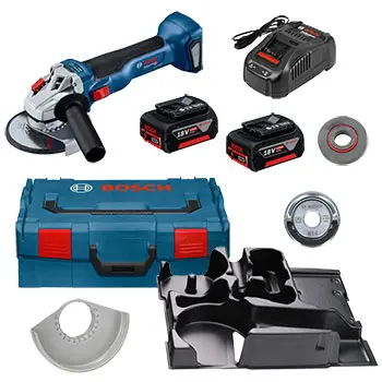 Bosch akumulatorska ugaona brusilica GWS 18V-10; 2x5,0Ah; L-Boxx; 125mm 06019J4004 Bosch akumulatorska ugaona brusilica GWS 18V-10; 2x5,0Ah; L-Boxx; 125mm 06019J4004