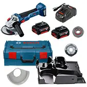 Bosch akumulatorska ugaona brusilica GWS 18V-10; 2x5,0Ah; L-Boxx; 125mm 06019J4004
