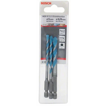 Bosch 3-delni set višenamenskih burgija HEX-9 Multi Construction 2608589529-1