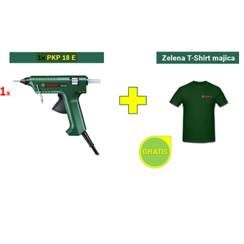 Bosch pištolj za lepljenje PKP 18 E + POKLON Bosch majica kratak rukav