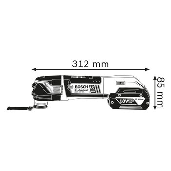 Bosch akumulatorski višenamenski alat GOP 18V-28 Professional 06018B6000-1