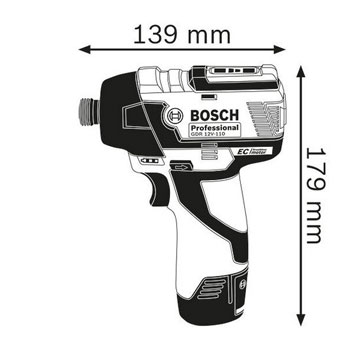 Bosch akumulatorski vibracioni odvrtač GDR 12V-110 solo L-Boxx Professional 06019E0003-1