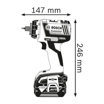 Bosch akumulatorska bušilica-odvrtač GSR 14,4 V-EC FC2 Professional 06019E1000-1