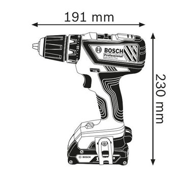 Bosch akumulatorska bušilica-odvrtač GSR 18-2-LI Plus Professional 06019E6121-1