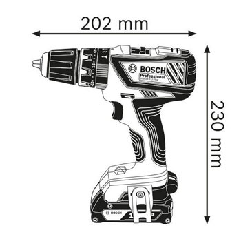 Bosch akumulatorska vibraciona bušilica-odvrtač GSB 18-2-LI Plus Professional 06019E7121-1