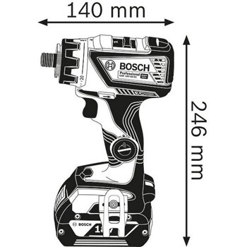 Bosch akumulatorska bušilica-odvrtač GSR 18V-60 FC Professional 06019G7100-1