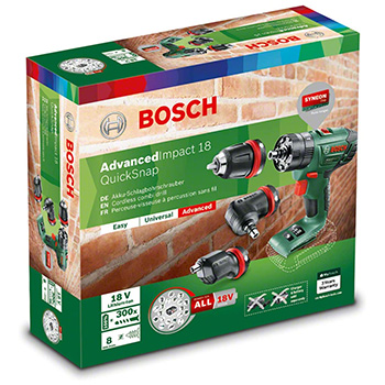 Bosch akumulatorska vibraciona bušilica-odvrtač AdvancedImpact 18 QuickSnap Solo 06039A3402-8