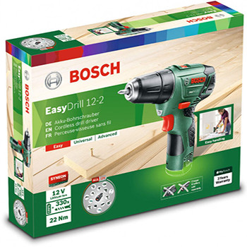 Bosch akumulatorska bušilica EasyDrill 12-2 0603972A04 - bez baterije i punjača-1