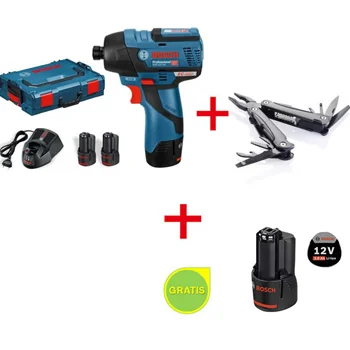 Bosch akumulatorski vibracioni odvrtač GDR 12V-110 Professional + SwissPeak višenamenski alat + POKLON Akumulator 12V 3,0Ah 0615990K9M