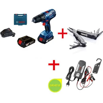 Bosch udarna bušilica-odvijač GSB 180-LI Professional + SwissPeak višenamenski alat + POKLON Bosch punjač akumulatora C3 0615990K9T Bosch udarna bušilica-odvijač GSB 180-LI Professional + SwissPeak višenamenski alat + POKLON Bosch punjač akumulatora C3 0615990K9T