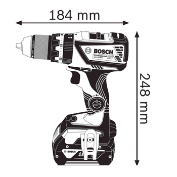 Bosch akumulatorska bušilica odvrtač GSB 18V-60 C Professional 06019G2100-2