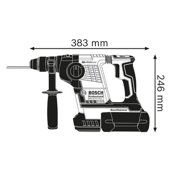 Bosch akumulatorski elektro-pneumatski čekić za bušenje sa SDS-plus prihvatom GBH 36 V-LI Plus Professional 0611906000-1