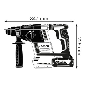 Bosch akumulatorski elektro-pneumatski čekić za bušenje sa SDS-plus prihvatom GBH 18V-26 Professional 0611909005 Bosch akumulatorski elektro-pneumatski čekić za bušenje sa SDS-plus prihvatom GBH 18V-26 Professional 0611909005