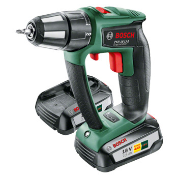 Bosch akumulatorska dvobrzinska bušilica-odvrtač litijum-jonska PSR 18 LI-2 Ergonomic 06039B0101-1