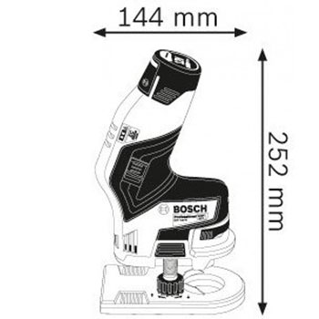 Bosch akumulatorska glodalica za ivice GKF 12V-8 Professional 06016B0000-1