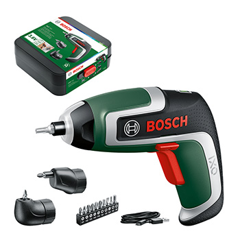 Bosch akumulatorski odvrtač IXO 7 sa 2 nastavka + 10-delni set bitova 06039E0021