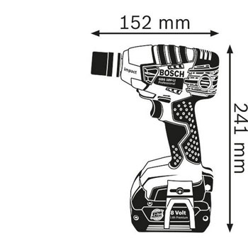 Bosch akumulatorski udarni odvrtači GDS 18 V-LI Professional 06019A1S01-1