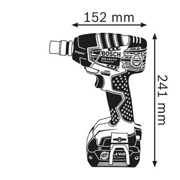 Bosch akumulatorski udarni odvrtači GDS 14,4 V-LI Professional 06019A1T06-1