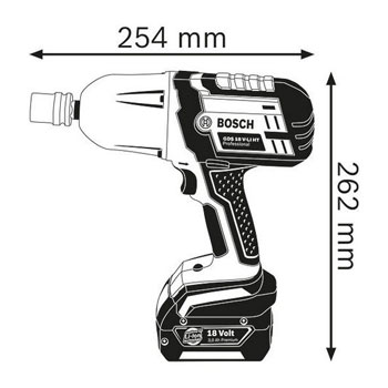 Bosch akumulatorski udarni odvrtači GDS 18 V-LI HT (solo version*) Professional 06019B1300 Bosch akumulatorski udarni odvrtači GDS 18 V-LI HT (solo version*) Professional 06019B1300